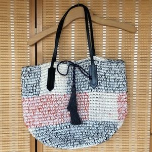 Cute straw Jcrew bag